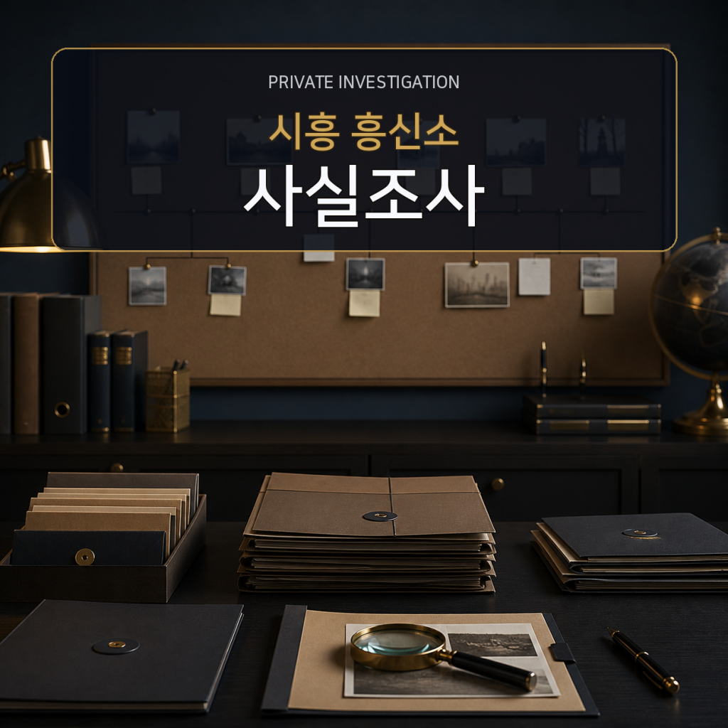 시흥 사실관계 조사 전문 흥신소