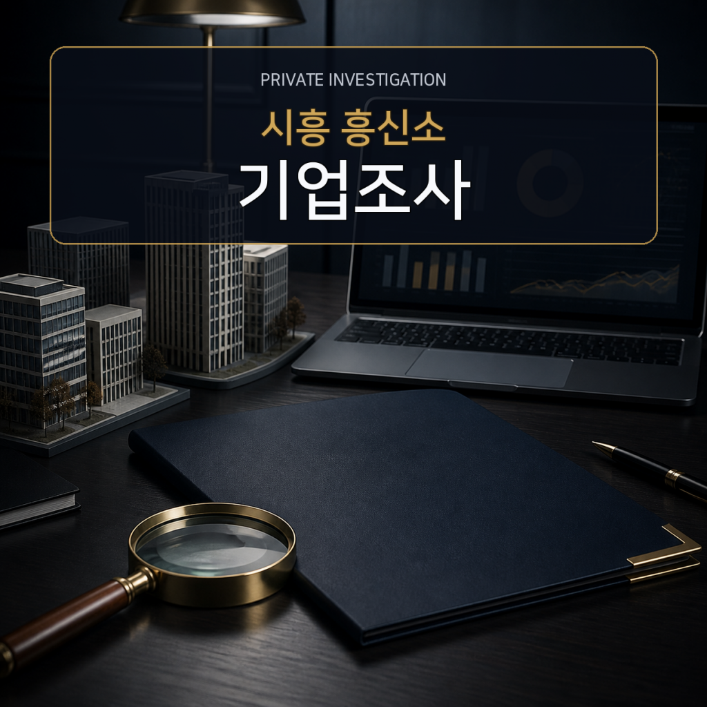 시흥 기업·거래처 조사 전문 흥신소