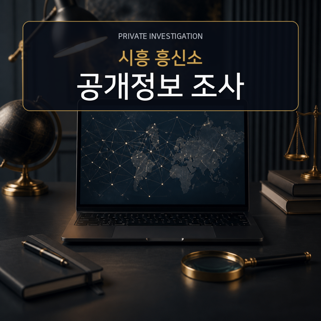 시흥 디지털 공개정보 조사 전문 흥신소